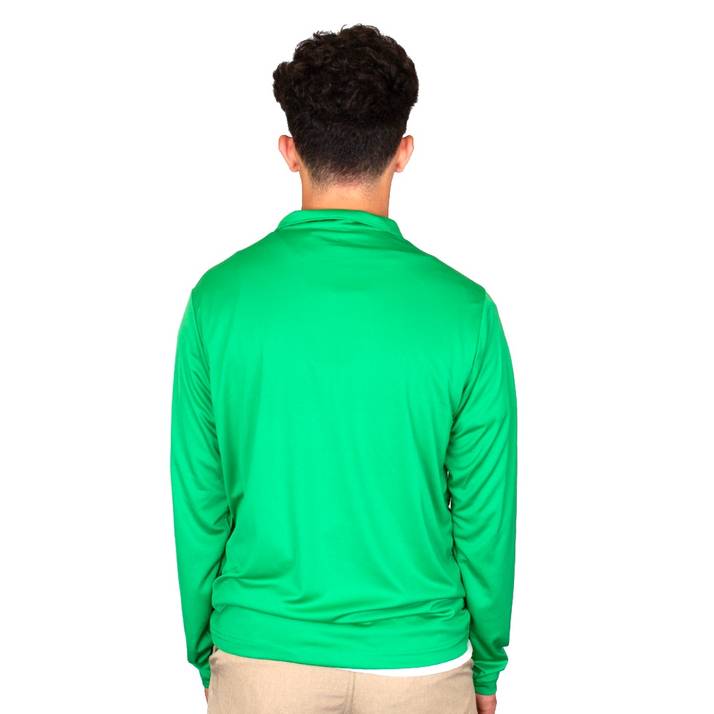 Interlocking UO, Antigua, Green, Pullover, Polyester, Men, Performance, Tribute, 1/4-zip, Sweatshirt, 956458